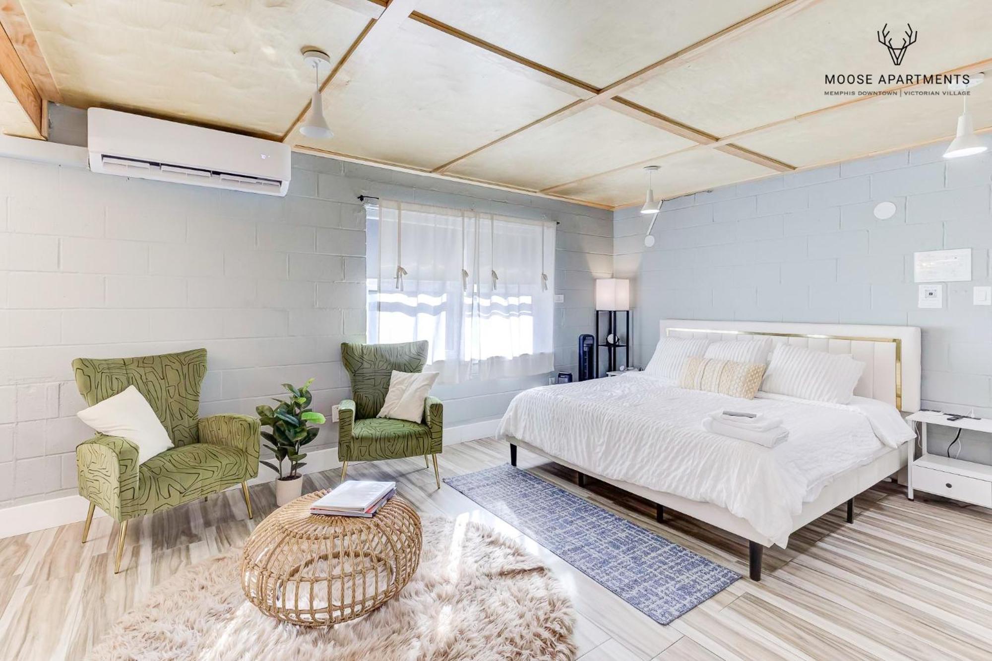 The Moose #6 - Modern Luxe Studio With Free Parking & King Bed Мемфис Екстериор снимка